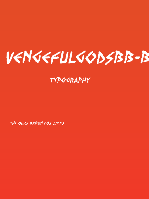 VengefulGodsBB-Bold Poster