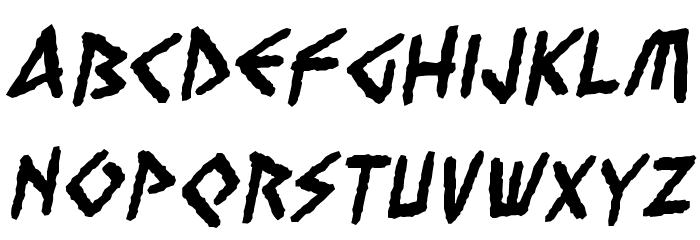 VengefulGodsBB-Bold Font LOWERCASE