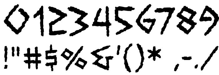 VengefulGodsBB Font OTHER CHARS