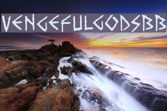 VengefulGodsBB Font examples