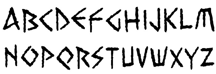 VengefulGodsBB Font LOWERCASE