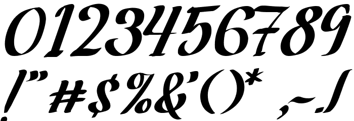 Venhille Quaver Font OTHER CHARS