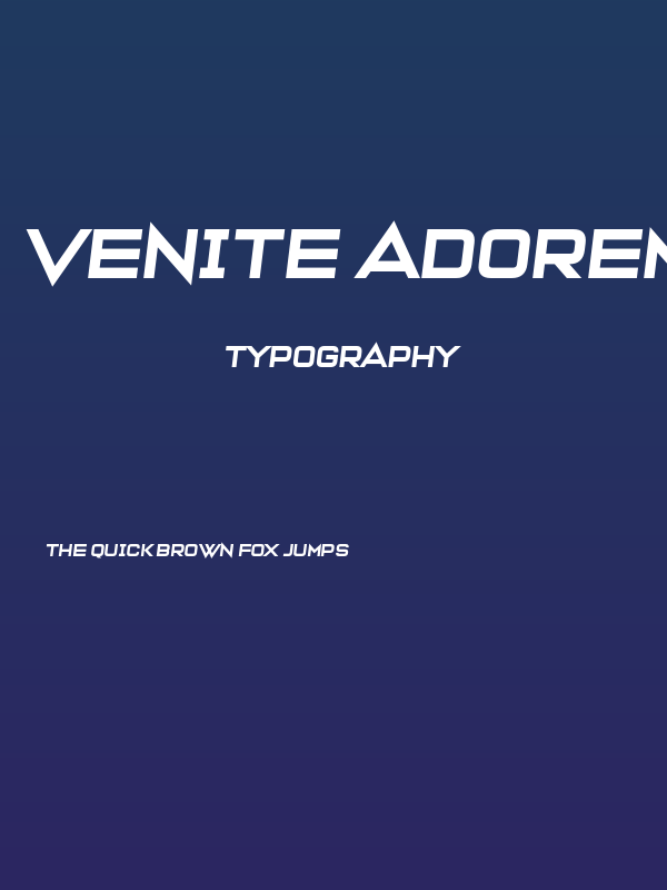 Venite Adoremus Poster