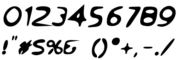 Venom Sans Bold Oblique Font OTHER CHARS