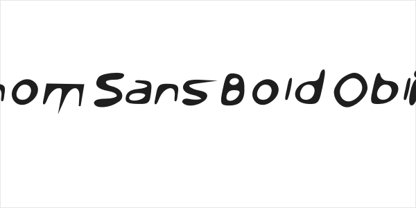 Venom Sans Bold Oblique Logo