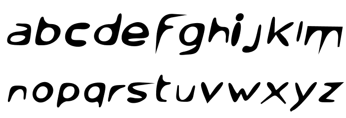 Venom Sans Bold Oblique Font LOWERCASE