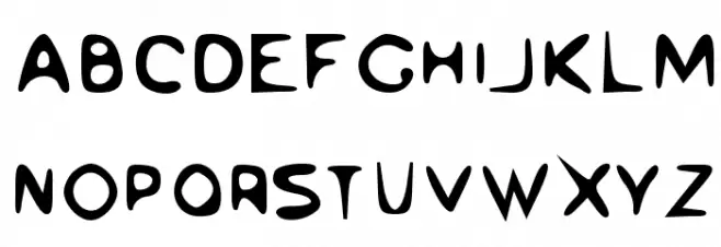 Venom Sans Bold Schriftart Groß