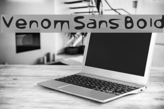 Venom Sans Bold Font examples
