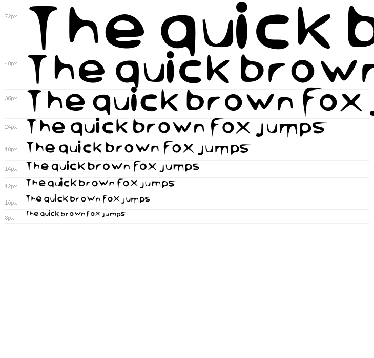 Venom Sans Bold Waterfall