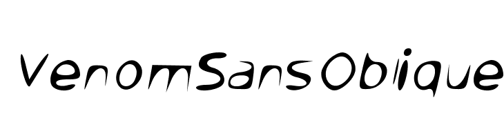 Venom Sans Oblique  नि: शुल्क फ़ॉन्ट्स डाउनलोड
