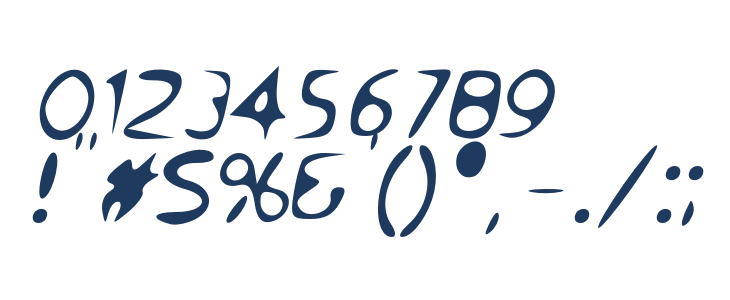 Venom Sans Oblique Other Characters