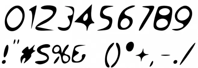 Venom Sans Oblique Font OTHER CHARS