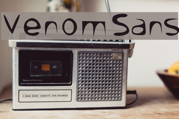 Venom Sans Example 1
