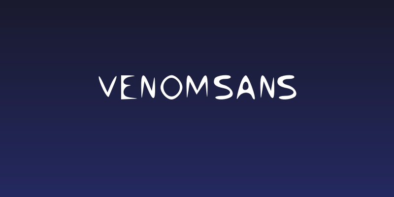 Venom Sans Social Header
