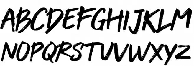 Venomica Schriftart Kleinbuchstaben