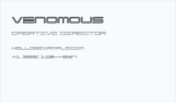 Venomous Business Card