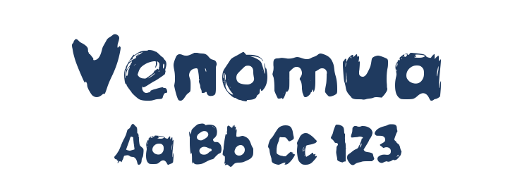 Venomua Font Preview