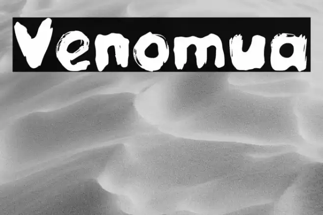 Venomua Шрифта examples