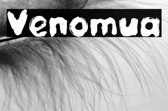 Venomua Шрифта examples