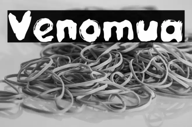 Venomua Шрифта examples