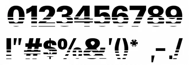 Ventilate Font OTHER CHARS