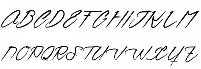Ventilla Script フォント 大文字