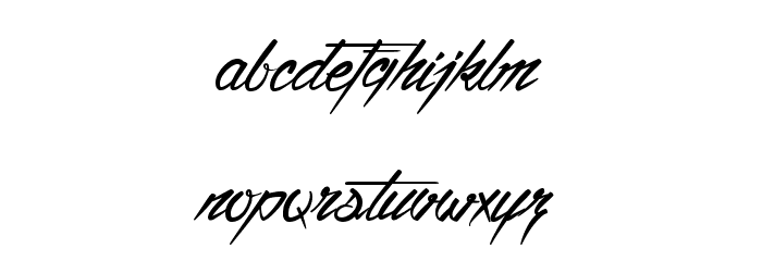 Ventilla Script Font LOWERCASE