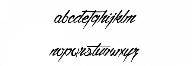 Ventilla Script Fonte MINÚSCULAS