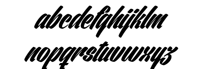 Ventography Personal Use Only Font LOWERCASE