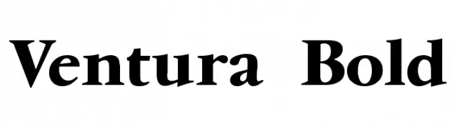 Ventura Bold  font caratteri gratis