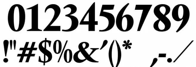 Ventura Bold Font OTHER CHARS