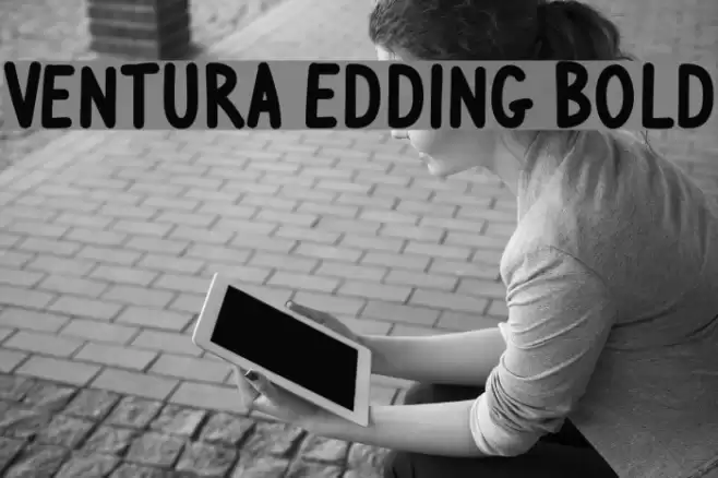 Ventura Edding Bold Font examples