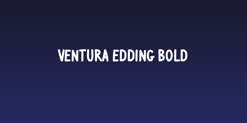 Ventura Edding Bold Social Header