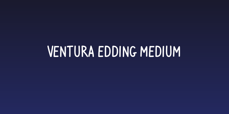 Ventura Edding Medium Social Header