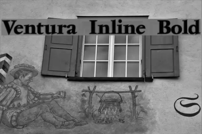 Ventura Inline Bold Font examples
