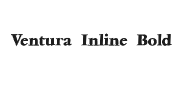 Ventura Inline Bold Logo