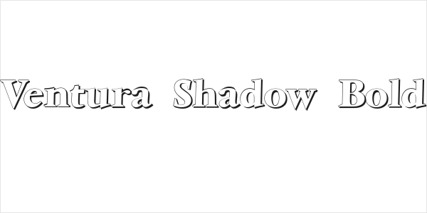 Ventura Shadow Bold Logo
