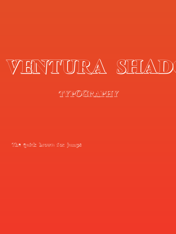 Ventura Shadow Bold Poster