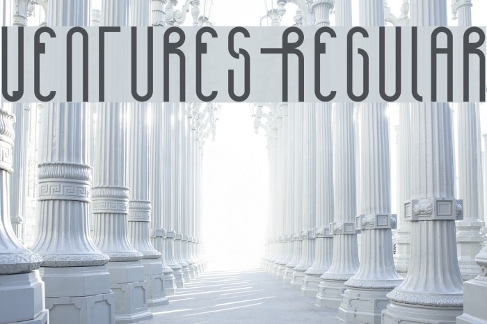 Ventures-Regular Font examples