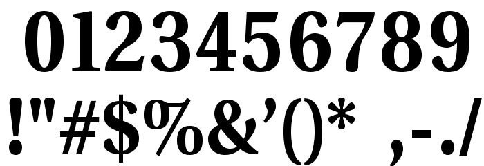 VenturisADF-Bold Font OTHER CHARS