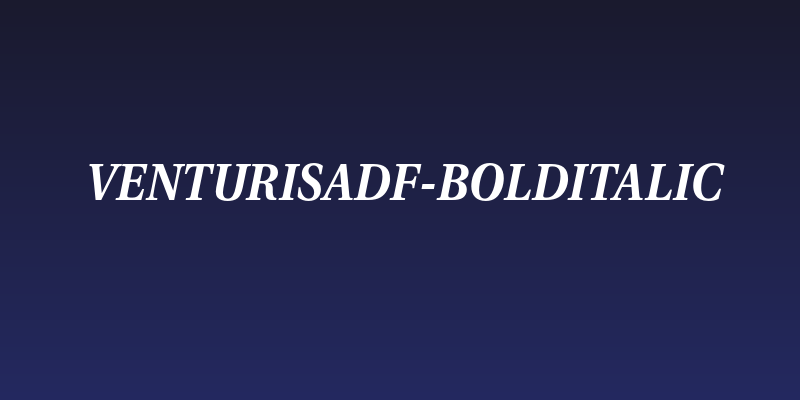 VenturisADF-BoldItalic Social Header