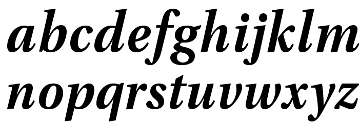 VenturisADF-BoldItalic Font LOWERCASE