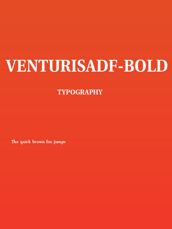 VenturisADF-Bold Poster