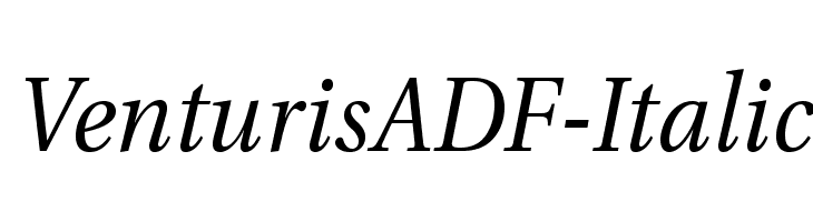 VenturisADF-Italic Font