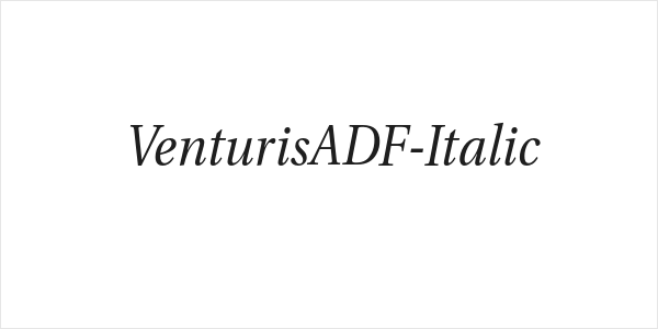 VenturisADF-Italic Logo