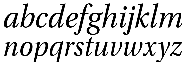 VenturisADF-Italic Font LOWERCASE