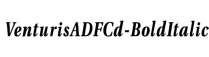 VenturisADFCd-BoldItalic Font