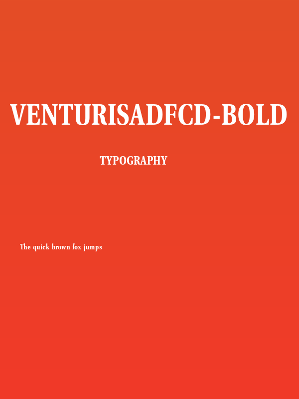 VenturisADFCd-Bold Poster