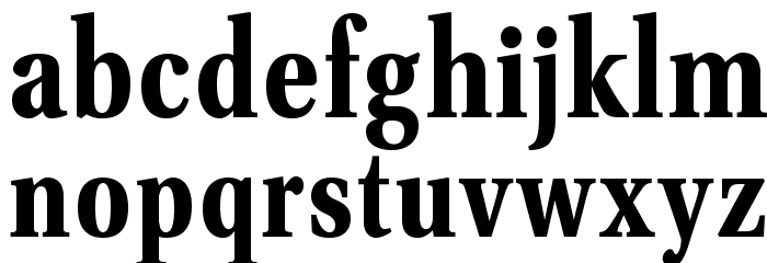 VenturisADFCd-Bold Font LOWERCASE