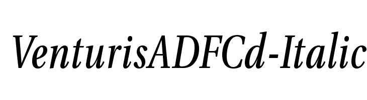 VenturisADFCd-Italic Font